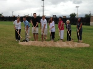 Zack's family at the ground breaking.